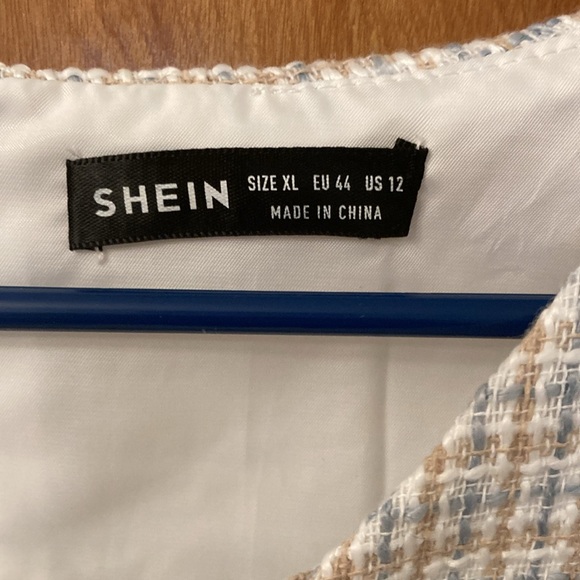 SHEIN Tweed Jumper Dress - Picture 2 of 6